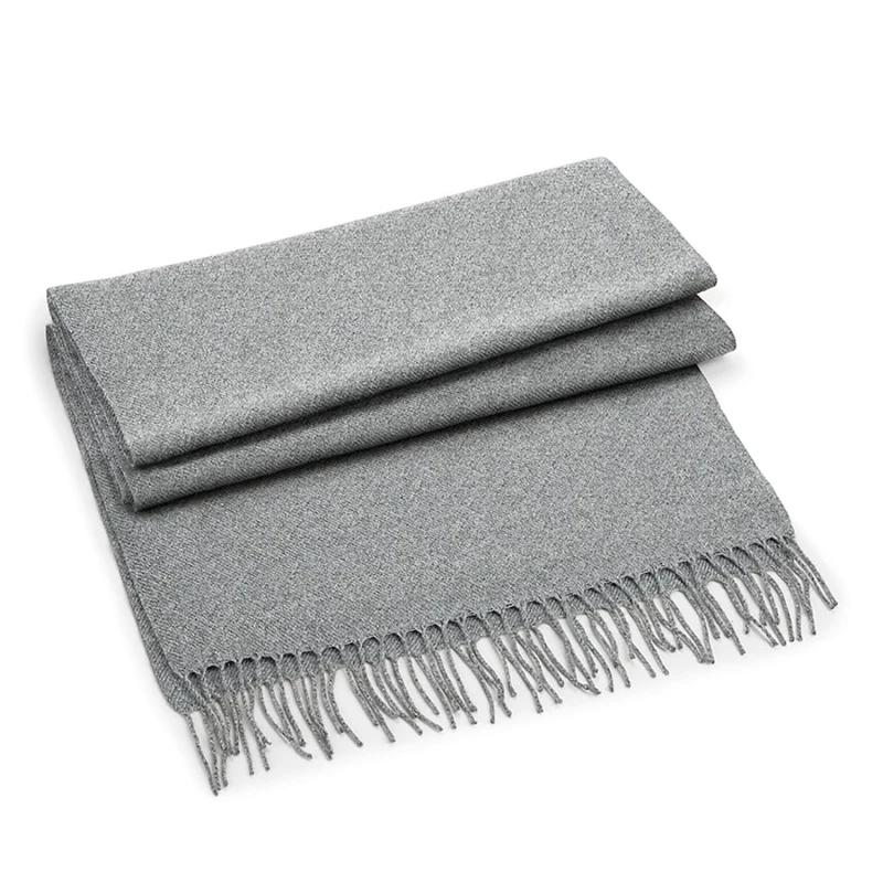 Image of Beechfield Beechfield Men Classic Woven Scarf in Grey Grey One Size Male 5059444633904