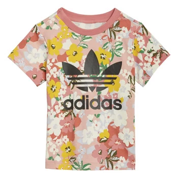 Image of adidas DREZZI Girls Childrens T shirt in Multicolour - Sizes 12 / 18 months,18 / 24 months,3 / 6 months,6 / 9 months,9 / 12 months,2 / 3 ans,3 / 4 yea
