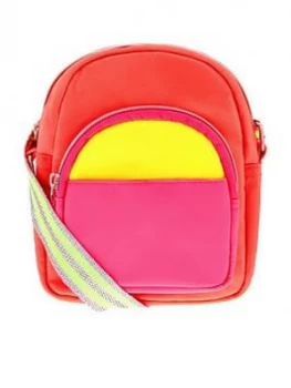 Image of Accessorize Girls Neon Utility Cross Body Bag - Multi