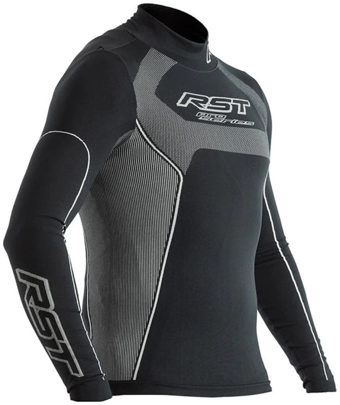 Image of RST Tech-X Coolmax Mens Long Sleeve Top Base Layer Black Size S-M