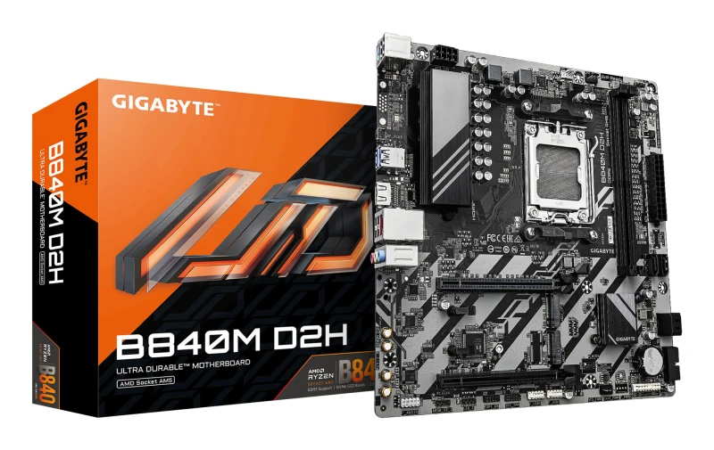 Image of Gigabyte B840M D2H AM5 Motherboard 4719331868116