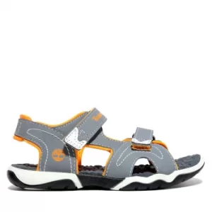Image of Timberland Adventure Seeker 2-strap Sandal For Toddler In Grey/orange Grey/orange Kids, Size 7.5