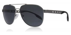 Image of Prada PR51RS Sunglasses Matte Gunmetal 7CQ5Z1 Polariserade 60mm