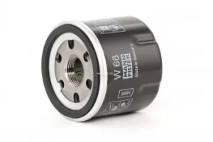 Image of MANN-FILTER Oil Filter DACIA,RENAULT,NISSAN W 66 1520800QAG,8200257642,8200292649