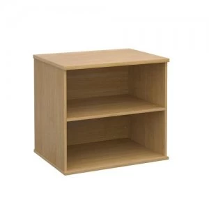 Image of Deluxe desk high bookcase 600mm deep - oak