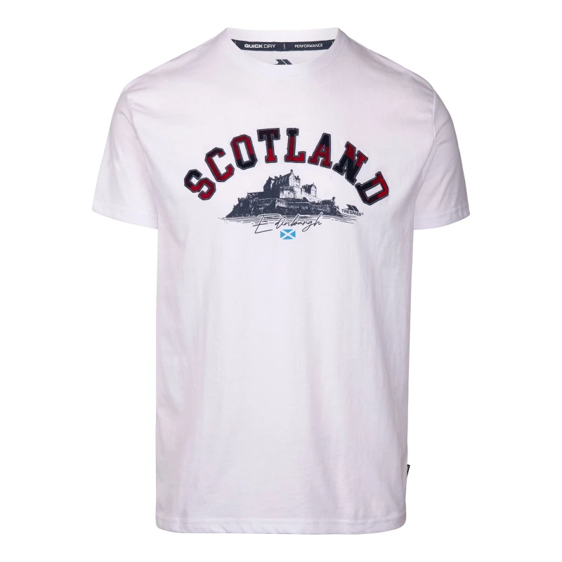 Image of Trespass Trespass Men Vemba T-Shirt in White Size: X-Large White XL Male 5063703391719