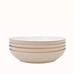 Image of Denby Elements Natural 4 Piece Pasta Bowl Set