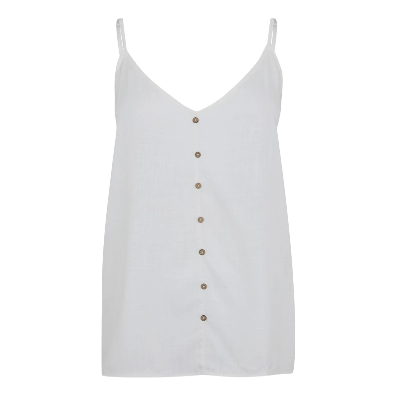 Image of Only Astrid Cami Top Womens - White White 8