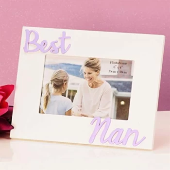 Image of 6" x 4" - Photo Frame 3D Letters - Best Nan