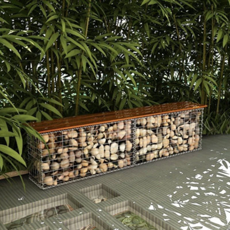 Image of SONGMICS Gabion Stone Wire 100 x 50 x 30 cm, 10