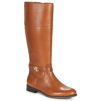 Image of Lauren Ralph Lauren BAYLEE womens High Boots in Brown,4.5,5,6,6.5,7.5,3