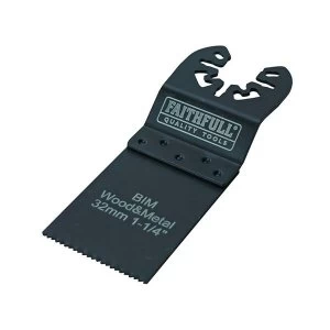 Image of Faithfull Bi-Metal Flush Cut Wood/Metal Blade 32mm