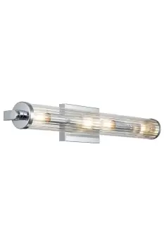 Image of Kichler Azores Bathroom Wall Lamp Polished Chrome IP44