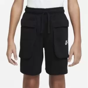 Image of Nike NSW Fleece Cargo Shorts Junior Boys - Black