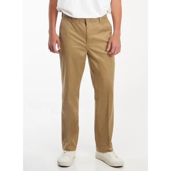 Image of Cotton Mix Straight Chinos