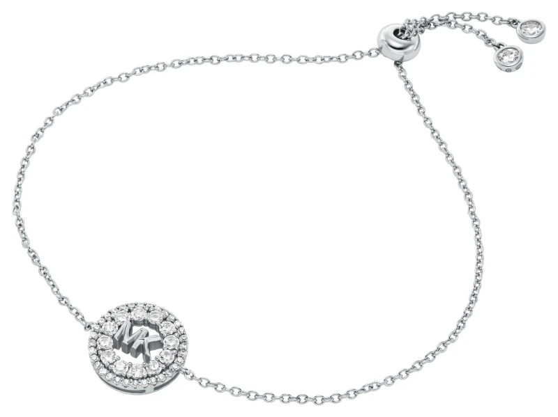 Image of Michael Kors MKC1828040 KORS MK Bracelet - Rhodium Plated Jewellery