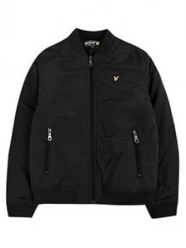 Image of Lyle & Scott Boys Wadded Bomber Jacket - Black