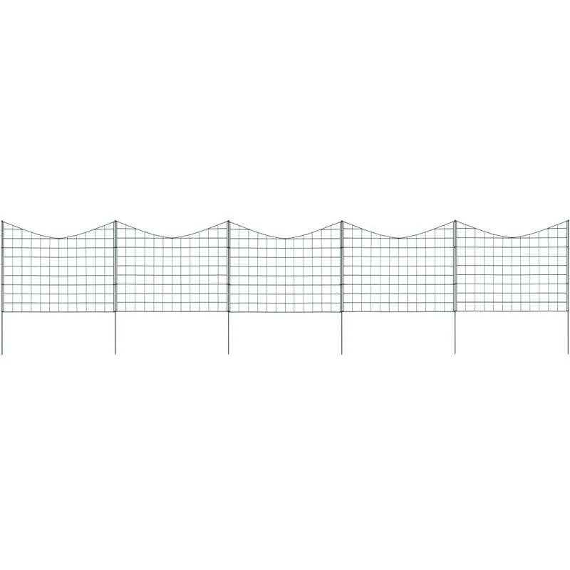 Image of VIDAXL Lower Arch Garden Fence Set 77.5x64cm Green Vidaxl 146104