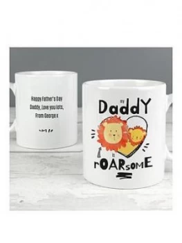 Image of Personalised My Daddy Is Roarsome Mug
