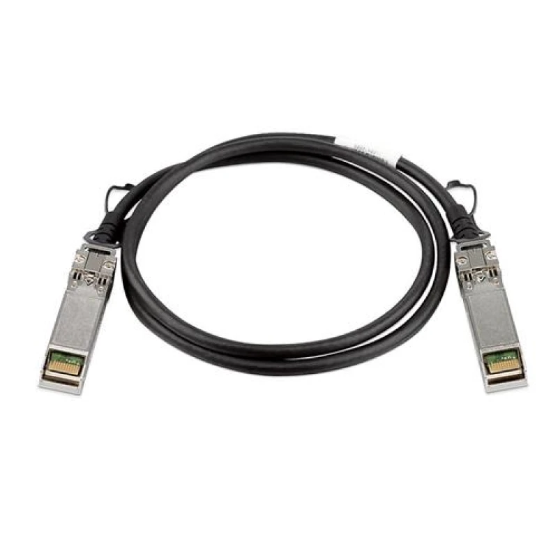 Image of Plusoptic DACSFP-10G-0.5M-PLU networking cable Black, Stainless steel