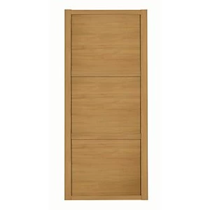 Image of Spacepro 3 Panel Shaker Oak Frame Oak Door - 762mm