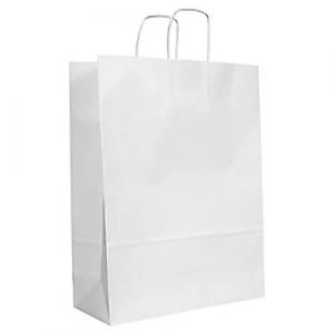 Image of Purely Packaging Vita Twist Handle Paper Bag 320 (W) x 410 (H) x 120 (D) mm White Pack of 150