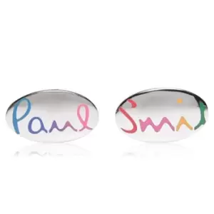 Image of Paul Smith Paul Smith Oval Logo Cuff - Silver