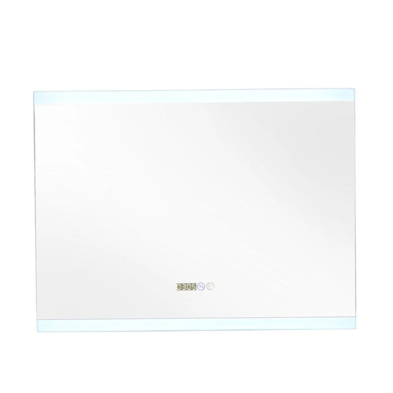 Image of Kabinet UK Rectangular Anti-Fog LED Vanity Mirror with Clock White unisex One size