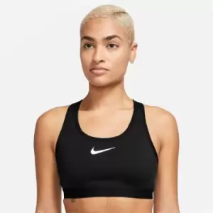 Image of Nike Swoosh High Support Womens Non-Padded Adjustable Sports Bra - Black