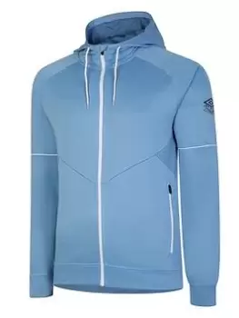Image of Umbro Pro Training Fz Hoodie - Blue Size L, Men