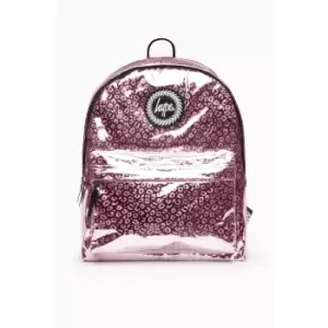 Image of Hype Leopard Print Backpack (One Size) (Pink/White)