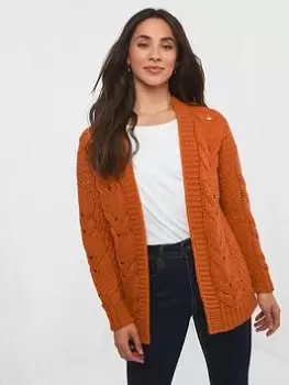 Image of Joe Browns Perfect Slouchy Cardigan -burnt Orange, Size 16, Women