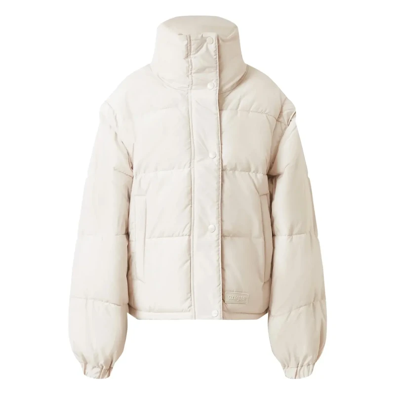 Image of Sixth June Womens Sixth June Removable Sleeves Puffer Beige Female M