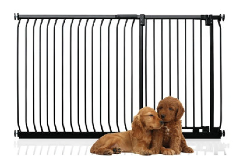 Image of Bettacare Extra Tall Elite Dog Gate, 171Cm - 180Cm, Matt Black, Extra Tall 96.8Cm In Height, Pressure Fit Pet Gate