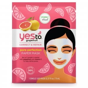 Image of yes to Grapefruit Vitamin C Glow Boosting Paper Mask 20ml