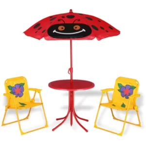 Image of Kids Table and Chairs Set Outdoor Patio Umbrella Set Indoor Outdoor Furniture