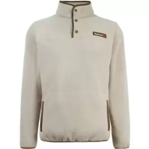 Image of Barbour Mens Latrigg Fleece Jumper Washed Stone Medium