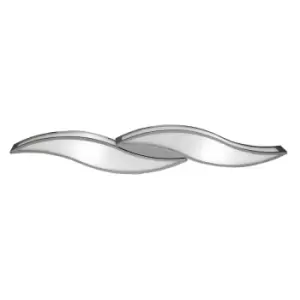 Image of Sintesys Wall Lamp E27 2 Light E27 Large, Polished Chrome/White Acrylic, CFL Lamps INCLUDED