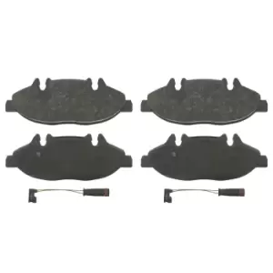 Image of Brake Pad Set ADU174224 by Blue Print front axle