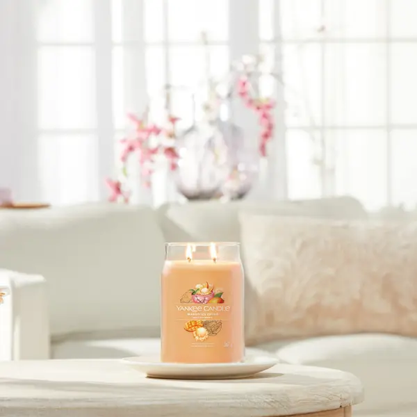 Image of Yankee Candle Mango Ice Cream Scented Candle 567g