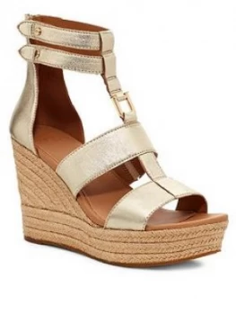 Image of Ugg Kolfax Wedge Sandals - Gold