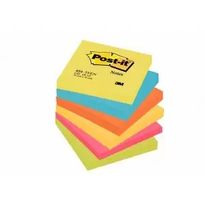 Image of Post-it Notes 76x76mm Energy Colours Pack of 6 654TF 3M87123