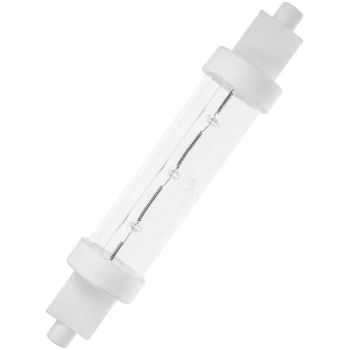 Image of Infrared Catering Heat lamp Linear 100W R7s Dimmable Jacketed InfraRed Clear IR Light Bulb - Prolite