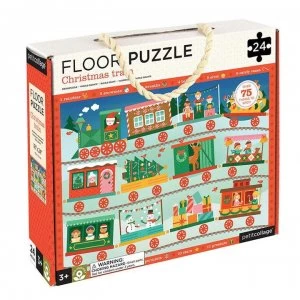 Image of Petit Collage Petit Floor Puzzle - Christmas Train