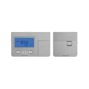 Image of Sangamo Wireless Programmable Thermostat with Digital Display Silver - CHPRSTATDPRFS