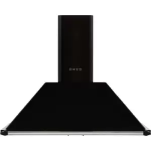 Image of SMEG Victoria KT90BLE 89cm Chimney Cooker Hood - Black