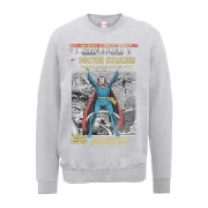 Image of Marvel Doctor Strange premiere Comic Cover Mens Grey Sweatshirt - M - Grey