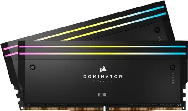 Image of Corsair DOMINATOR Titanium RGB Black 48GB 7200MHz DDR5 Memory Kit - Black
