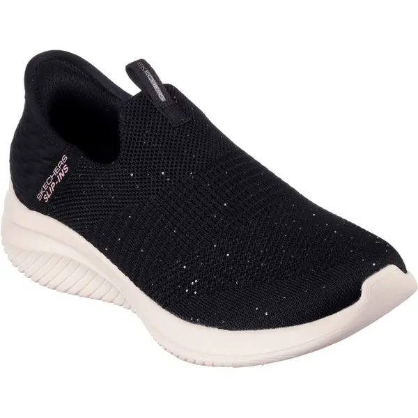 Image of Skechers Womens Ultra Flex 3.0 Lightweight Slip On Trainers UK Size 5 (EU 38) Black/Rose Gold SKE2189-BKRG-5