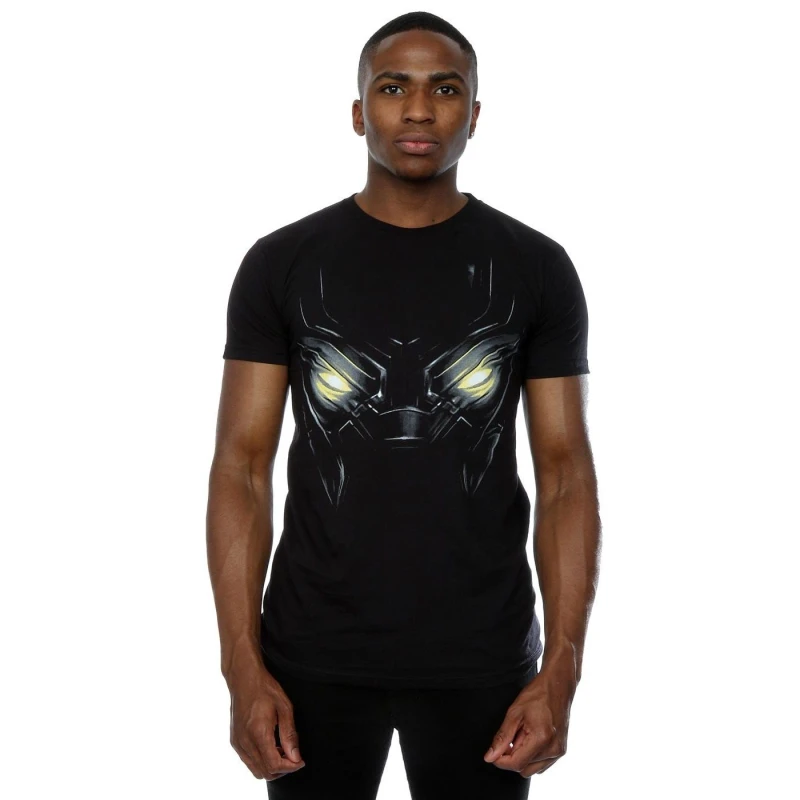 Image of Marvel Marvel Men Black Panther Eyes T-Shirt Size: Small Black S Male 5057068012587